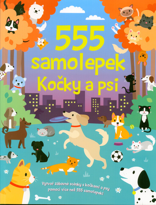 555 samolepek. Kočky a psi