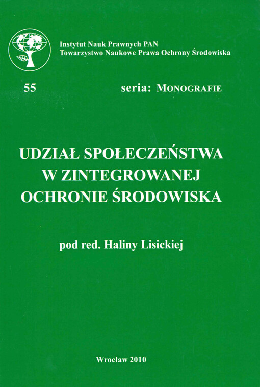 Udział społeczeństwa w zintegrowanej ochronie środowiska