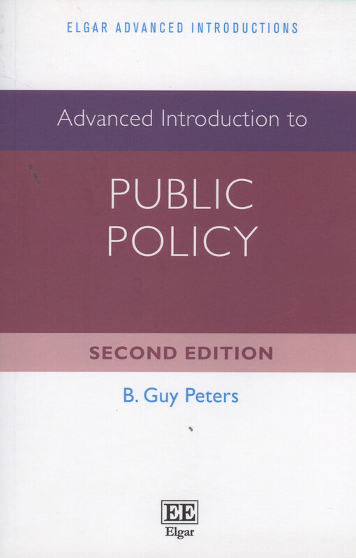 Advanced introduction to public policy