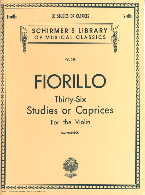 36 studies or caprices for violin