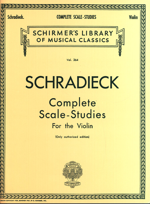 Complete scale studies for the violin