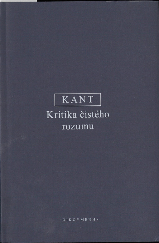 Kritika čistého rozumu