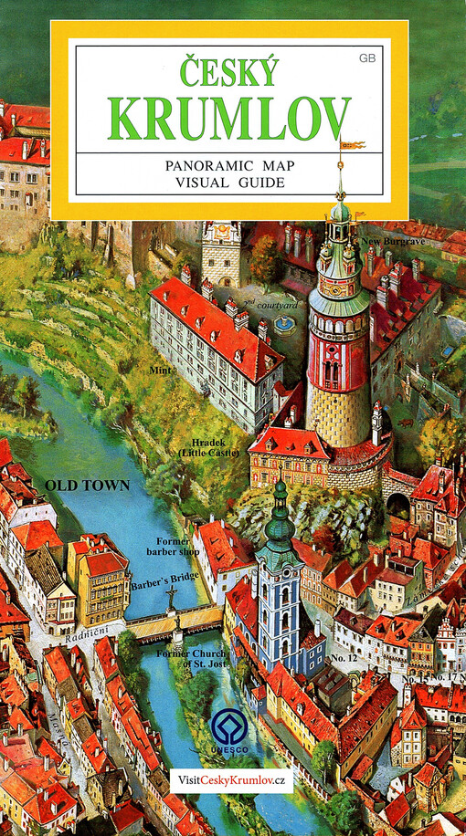 Český Krumlov : panoramic map : visual guide