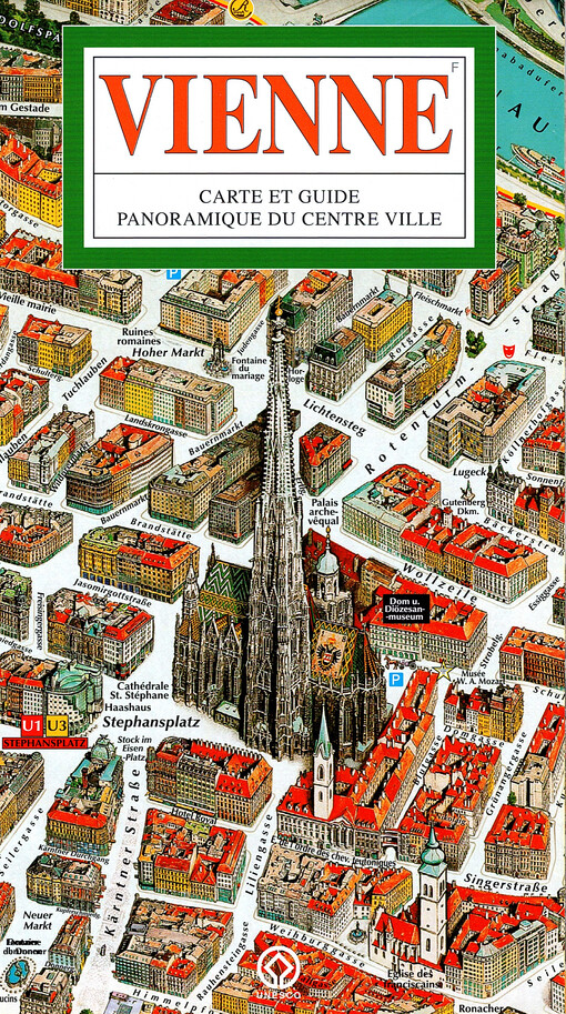 Vienne : carte et guide : panoramique du centre ville