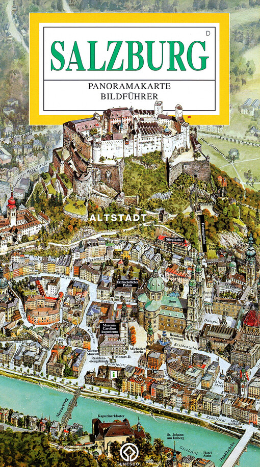 Salzburg : Panoramakarte : Bildführer