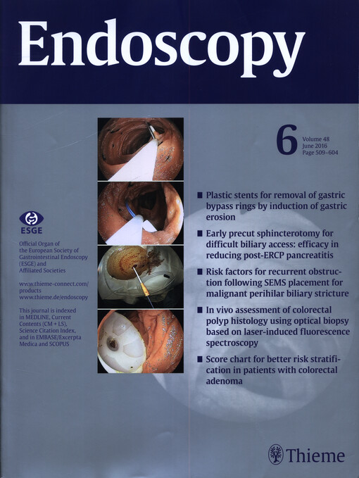 Endoscopy : official organ of the European Society of Gastrointestinal Endoscopy