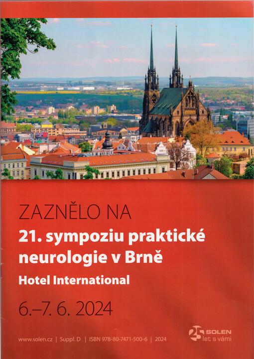Zaznělo na 21. sympoziu praktické neurologie v Brně : hotel International, 6.-7.6.2024