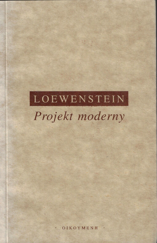 Projekt moderny : o duchu občanské společnosti a civilizace