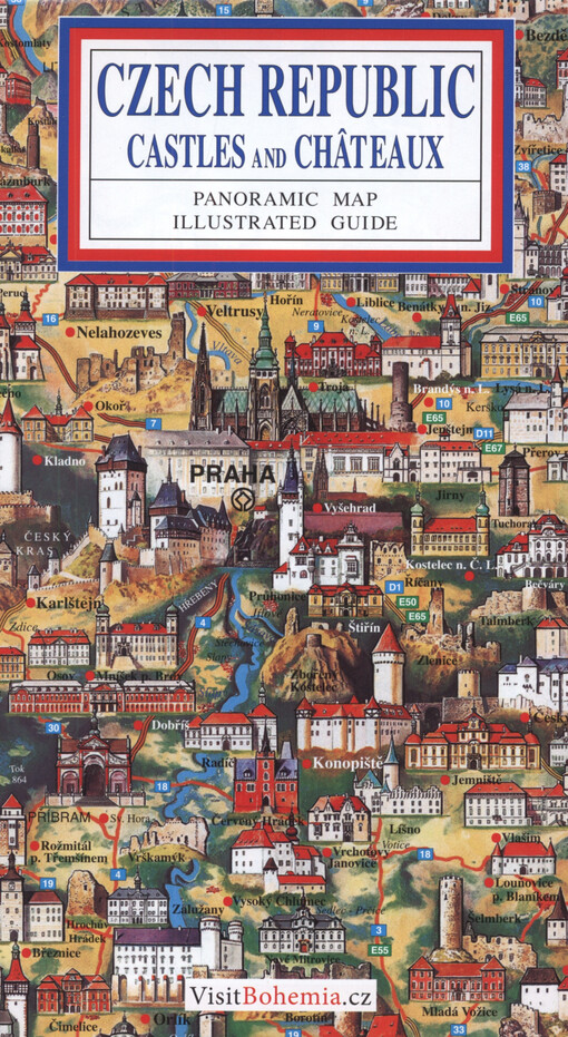 Czech republic : land of castles and châteaux : panoramic map : illustrated guide