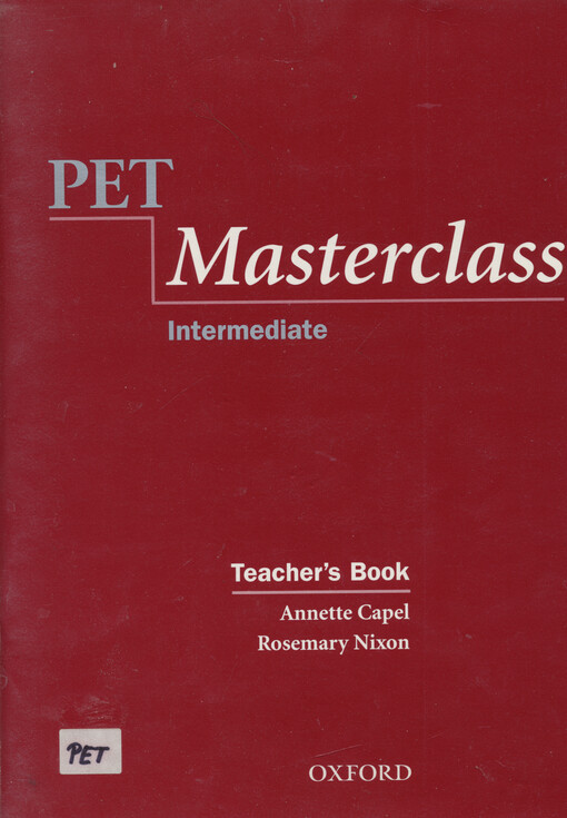 PET Masterclass intermediate.Teacher's book