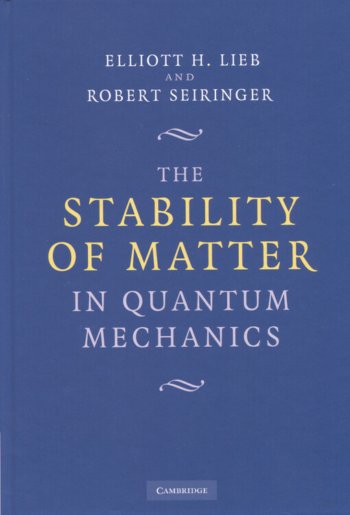 The stability of matter in quantum mechanics