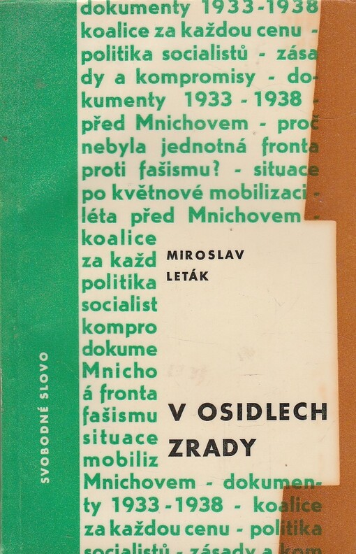 V osidlech zrady :dokumenty 1933-1938