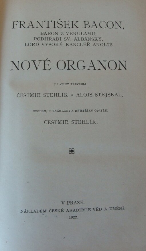 Nové organon