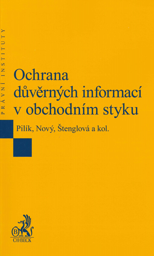 Ochrana důvěrných informací v obchodním styku
