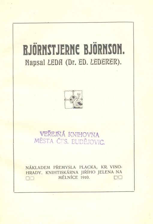 Björnstjerne Björnson
