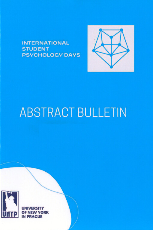 International Student Psychological Days : abstract bulletin = Mezinárodní psychologické studentské dny (MSPD) : bulletin abstraktů : 4.4.-5.4.2024