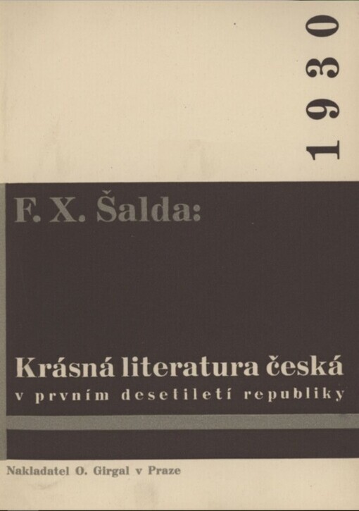 Krásná literatura česká v prvním desetiletí republiky