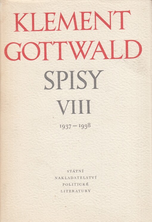 Spisy.VIII,1937-1938