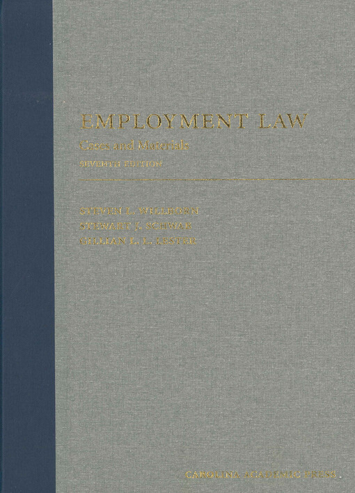 Employment law : cases and materials