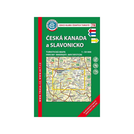 Česká Kanada a Slavonickoturistická mapa 1:50 000