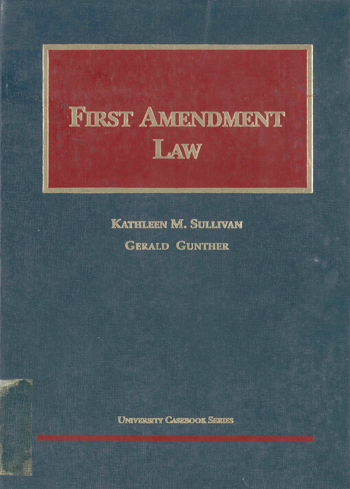 First amendment law