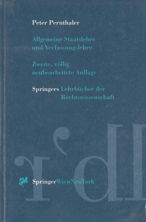 Allgemeine Staatslehre und Verfassungslehre