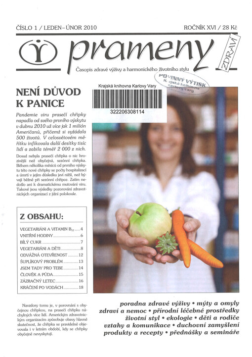 Prameny zdraví : zpravodaj společnosti Country Life, s.r.o.