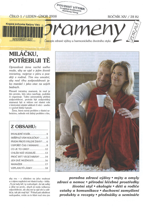 Prameny zdraví : zpravodaj společnosti Country Life, s.r.o.