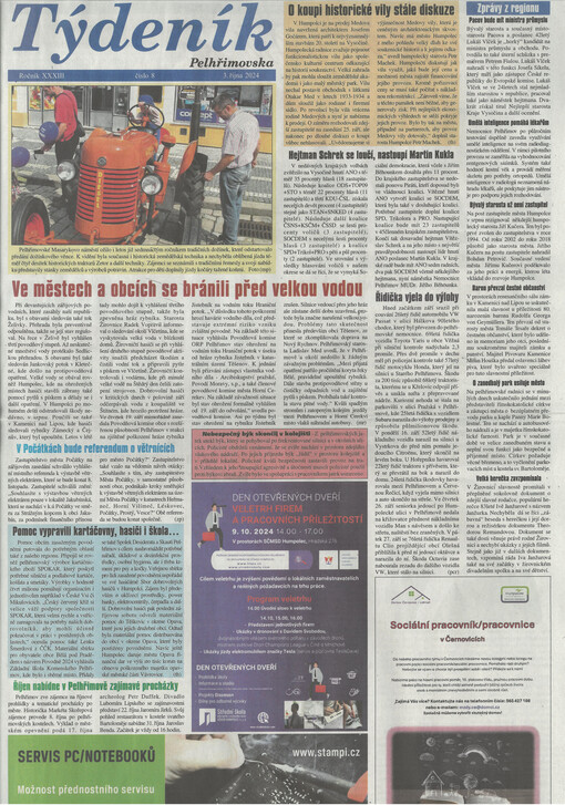 Týdeník Pelhřimovska : okresní noviny
