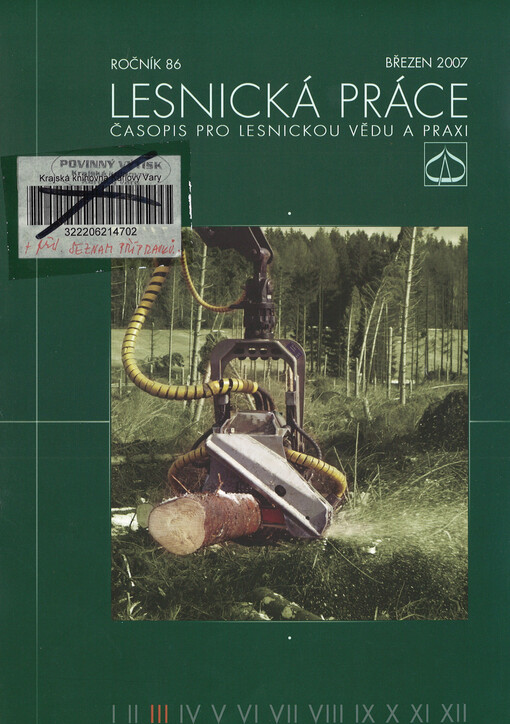 Lesnická práce : časopis vydávaný Čs. maticí lesnickou a věnovaný lesnické vědě a praxi