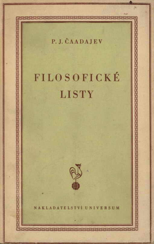 Filosofické listy =[Lettres sur la philosophie de l'histoire]