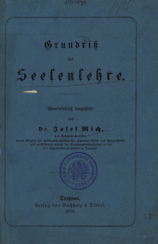 Grundriss der Seelenlehre