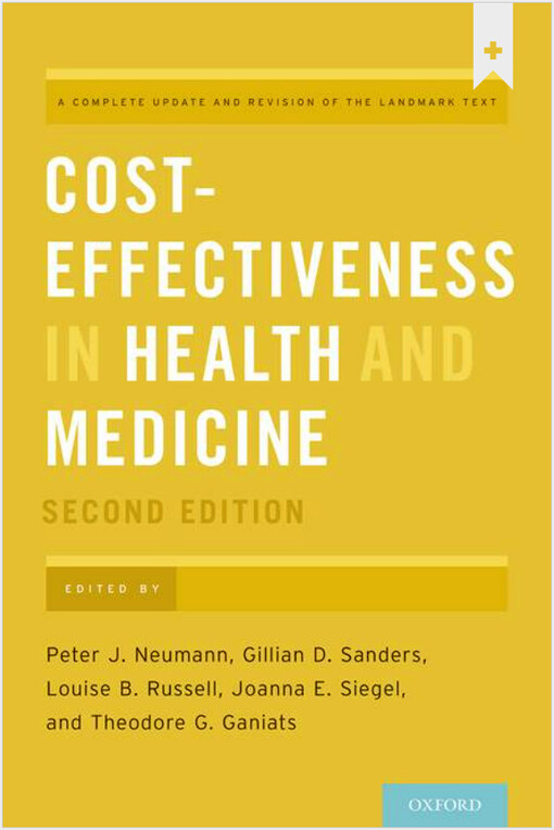 Cost-effectiveness in health and medicine