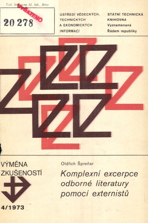 Komplexní excerpce odborné literatury pomocí externistů