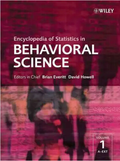 The Encyclopedia of statistics in behavioral science