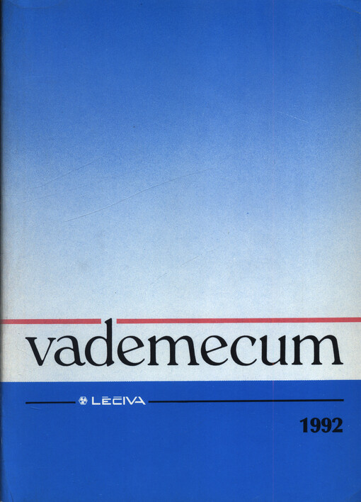 Vademecum 1992 : farmaka - Léčiva