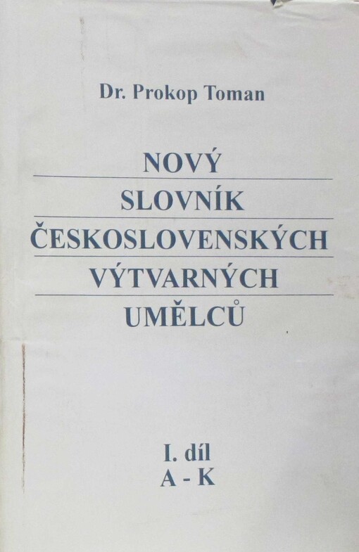 Nový slovník československých výtvarných umělců