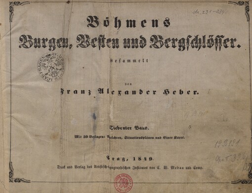 Böhmens Burgen, Vesten und Bergschlösser