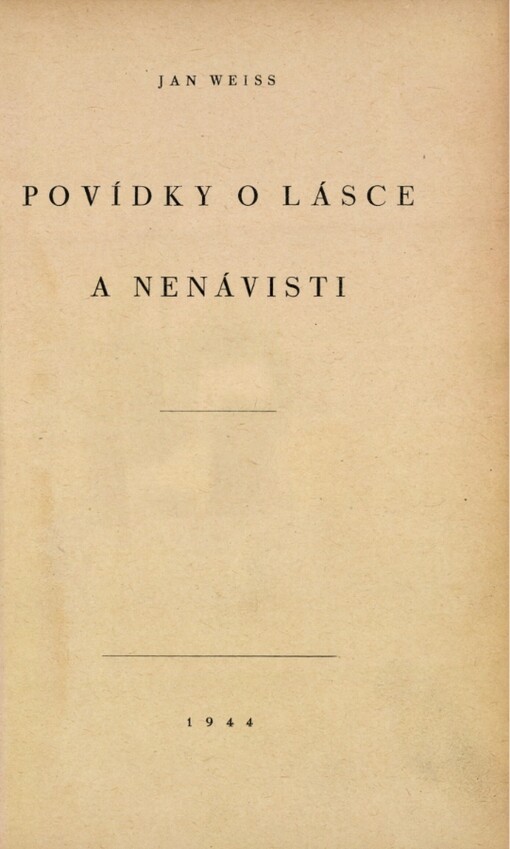 Povídky o lásce a nenávisti