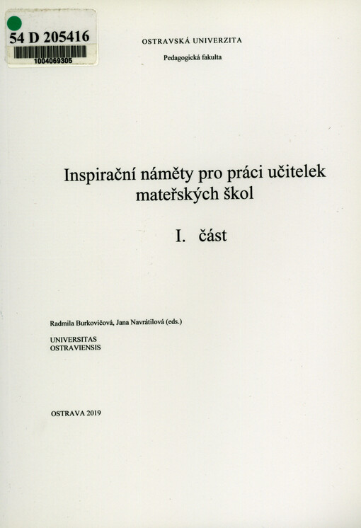 Inspirační náměty pro práci učitelek mateřských škol