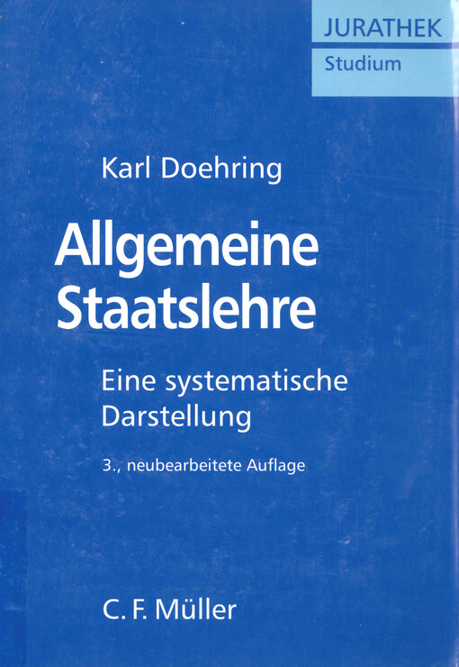 Allgemeine Staatslehre : eine systematische Darstellung