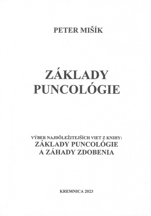 Základy puncológie