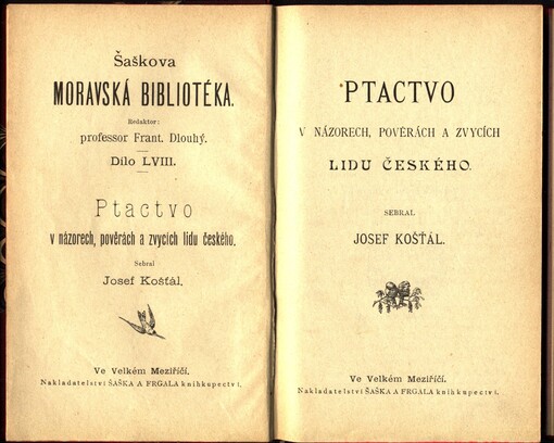 Ptactvo v názorech, pověrách a zvycích lidu českého