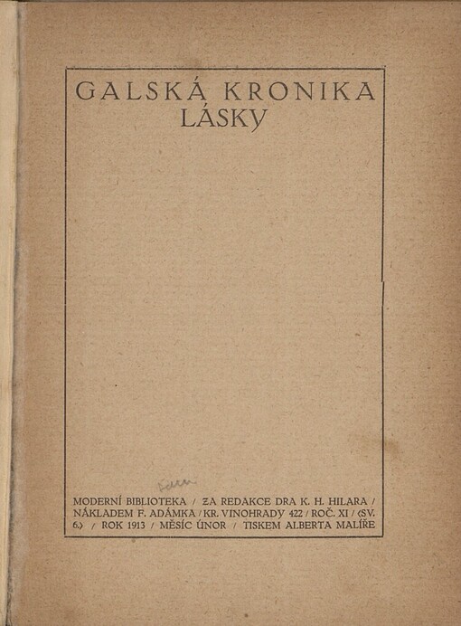 Galská kronika lásky