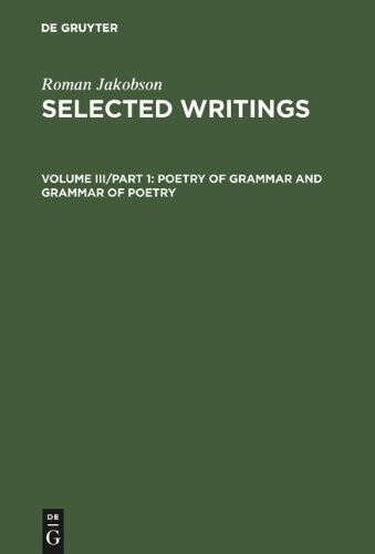 Selected Writings (Selected writings / Roman Jakobson)