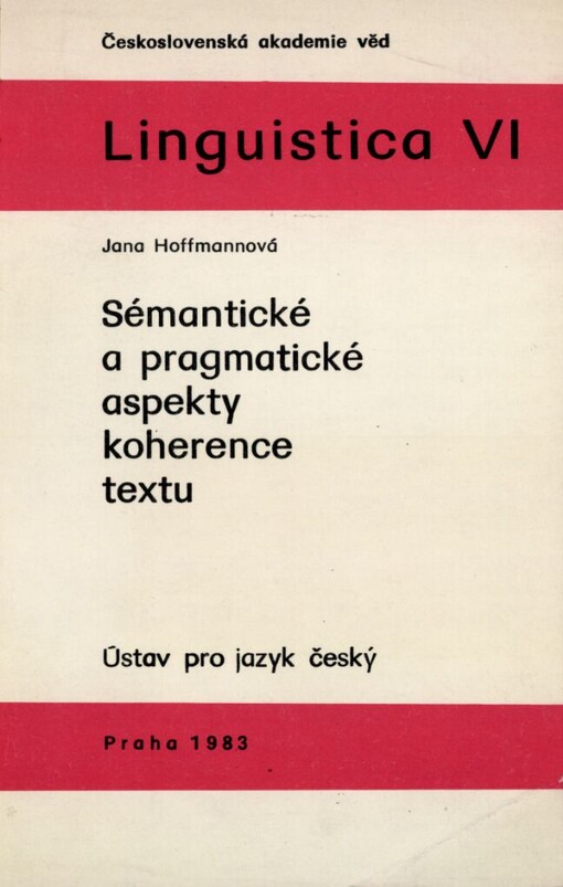 Sémantické a pragmatické aspekty koherence textu