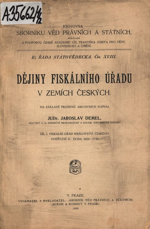 Dějiny fiskálního úřadu v zemích českých