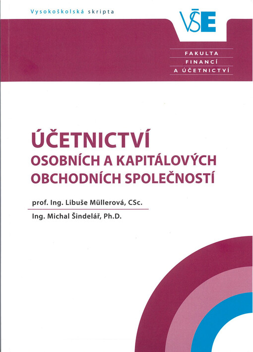Účetnictví osobních a kapitálových obchodních společností