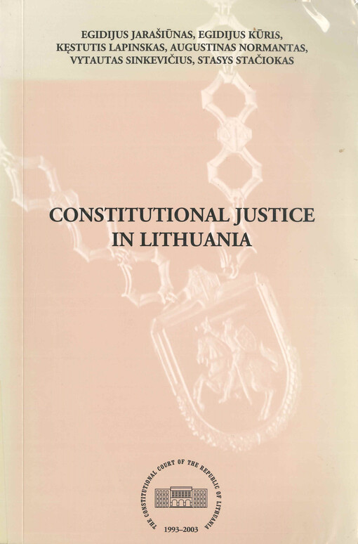 Constitutional justice in Lithuania
