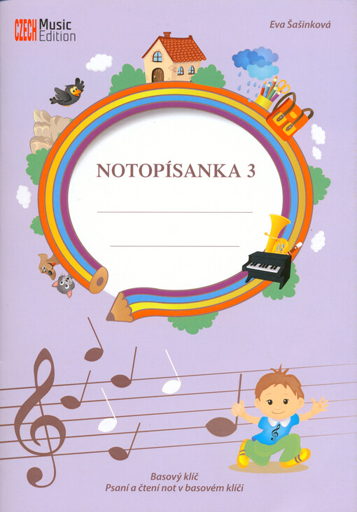 Notopísanka. 3, Basový klíč, psaní a čtení not v basovém klíči